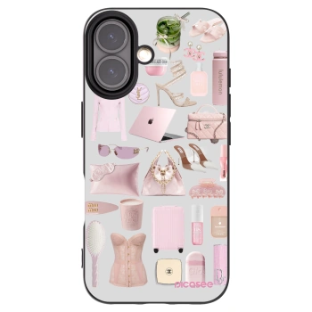 Picasee husă neagră din silicon pentru Apple iPhone 16 - Glam Babe