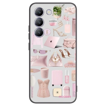 Picasee husă neagră din silicon pentru Vivo V40 SE 5G - Glam Babe