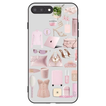 Picasee husă neagră din silicon pentru Apple iPhone 7 Plus - Glam Babe