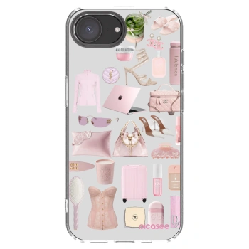 Picasee husă transparentă din silicon pentru Apple iPhone 16e - Glam Babe