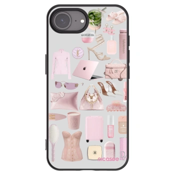 Picasee husă neagră din silicon pentru Apple iPhone 16e - Glam Babe