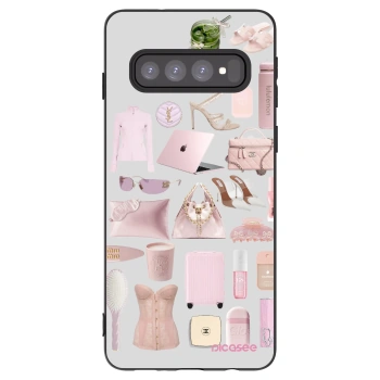 Picasee husă neagră din silicon pentru Samsung Galaxy S10 G973 - Glam Babe