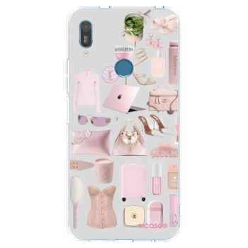 Picasee husă transparentă din silicon pentru Huawei Y6 2019 - Glam Babe