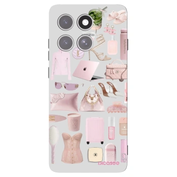 Picasee husă neagră din silicon pentru Motorola Edge 60 Pro - Glam Babe