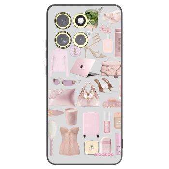 Picasee husă neagră din silicon pentru Motorola Moto G86 Power 5G - Glam Babe