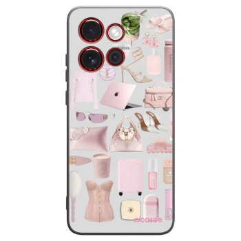 Picasee husă neagră din silicon pentru Motorola Edge 60 Neo 5G - Glam Babe