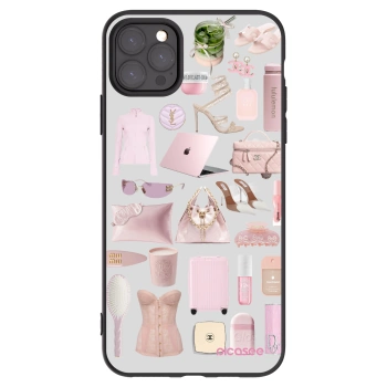 Picasee husă neagră din silicon pentru Apple iPhone 11 Pro Max - Glam Babe