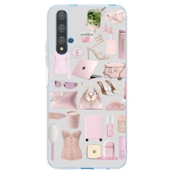Picasee husă transparentă din silicon pentru Huawei Nova 5T - Glam Babe