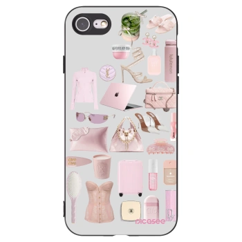 Picasee husă neagră din silicon pentru Apple iPhone SE 2020 - Glam Babe