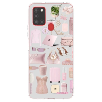 Picasee husă transparentă din silicon pentru Samsung Galaxy A21s - Glam Babe
