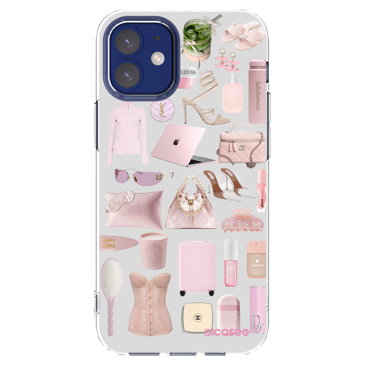 Picasee husă transparentă din silicon pentru Apple iPhone 12 mini - Glam Babe