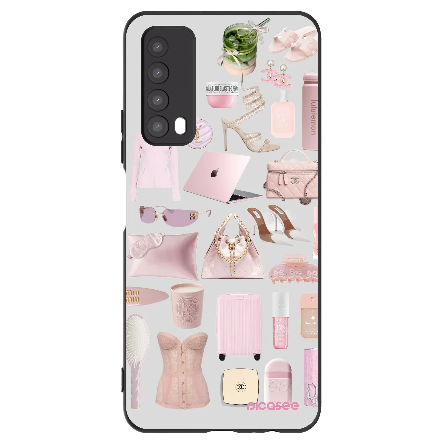 Picasee husă neagră din silicon pentru Huawei P Smart 2021 - Glam Babe
