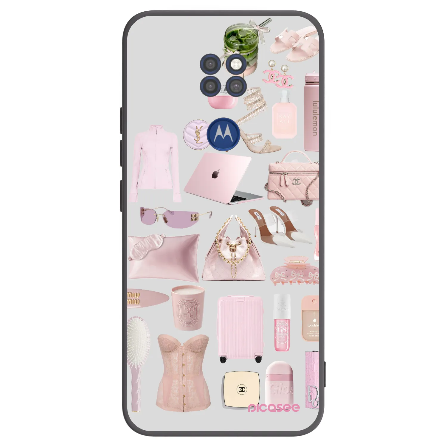 Picasee husă neagră din silicon pentru Motorola Moto G9 Play - Glam Babe