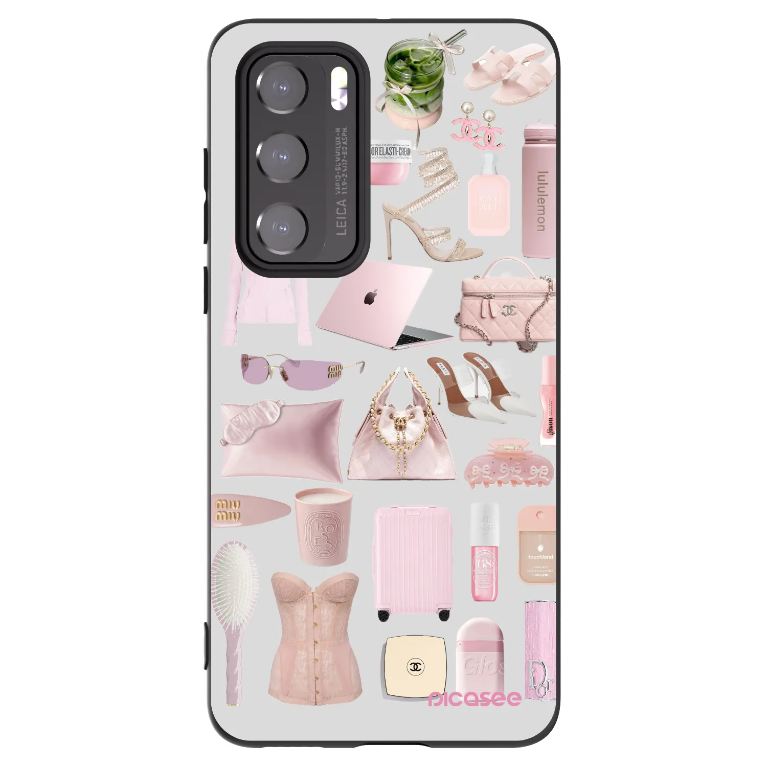 Picasee husă neagră din silicon pentru Huawei P40 - Glam Babe
