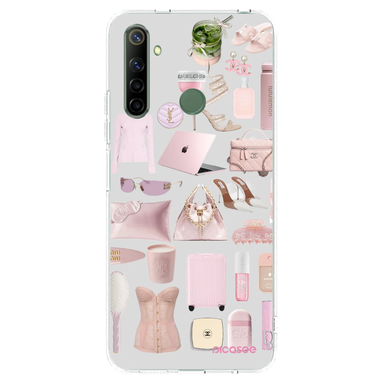 Picasee husă transparentă din silicon pentru Realme 6i - Glam Babe