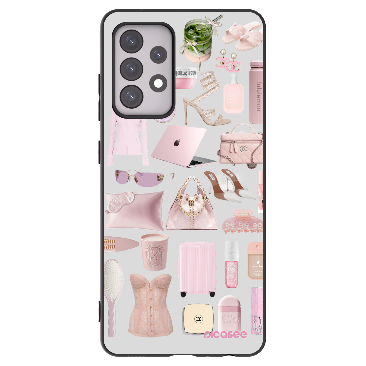 Picasee husă neagră din silicon pentru Samsung Galaxy A52 5G A525F - Glam Babe