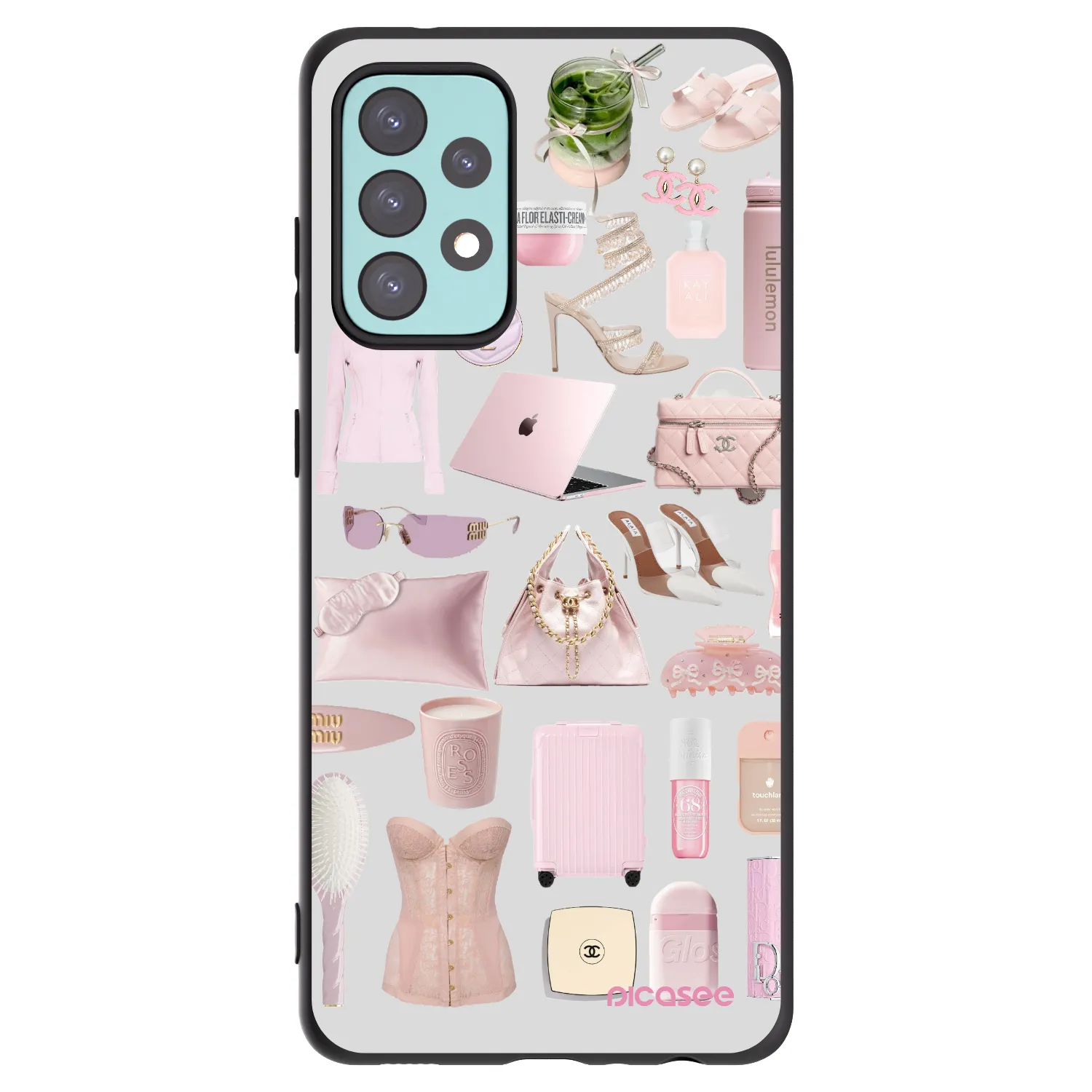 Picasee husă neagră din silicon pentru Samsung Galaxy A72 A725F - Glam Babe