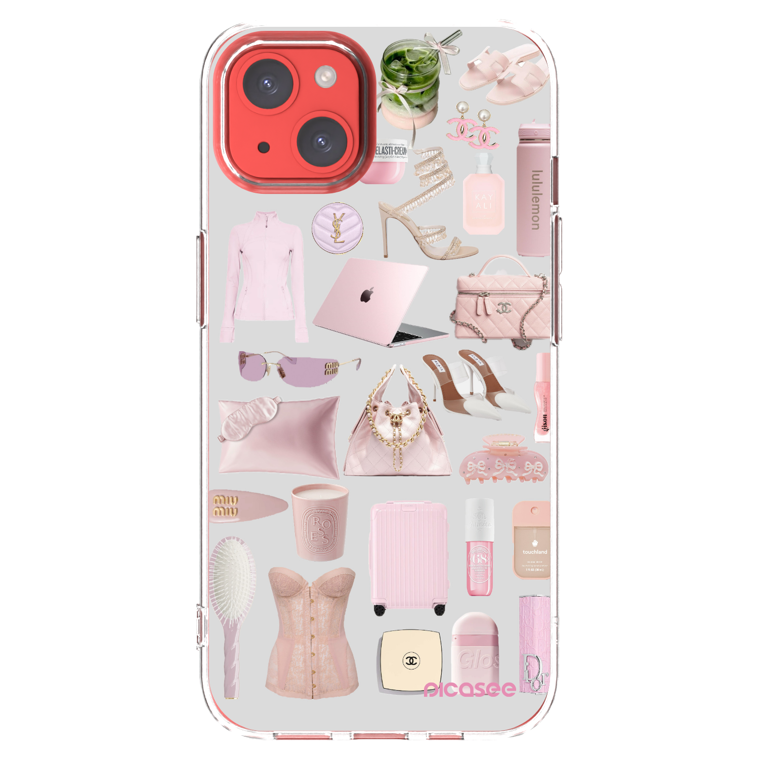 Picasee husă transparentă din silicon pentru Apple iPhone 13 - Glam Babe