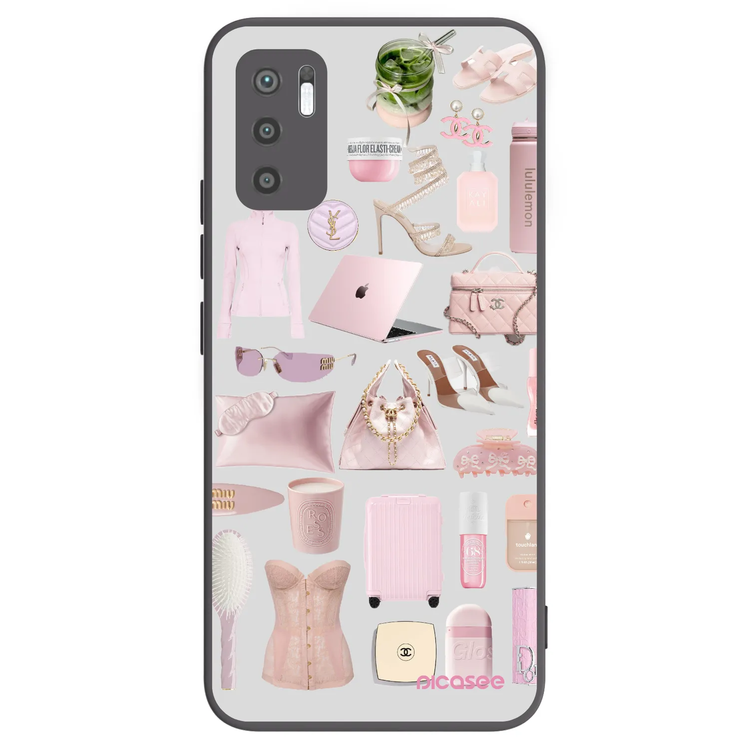 Picasee husă neagră din silicon pentru Xiaomi Redmi Note 10 5G - Glam Babe