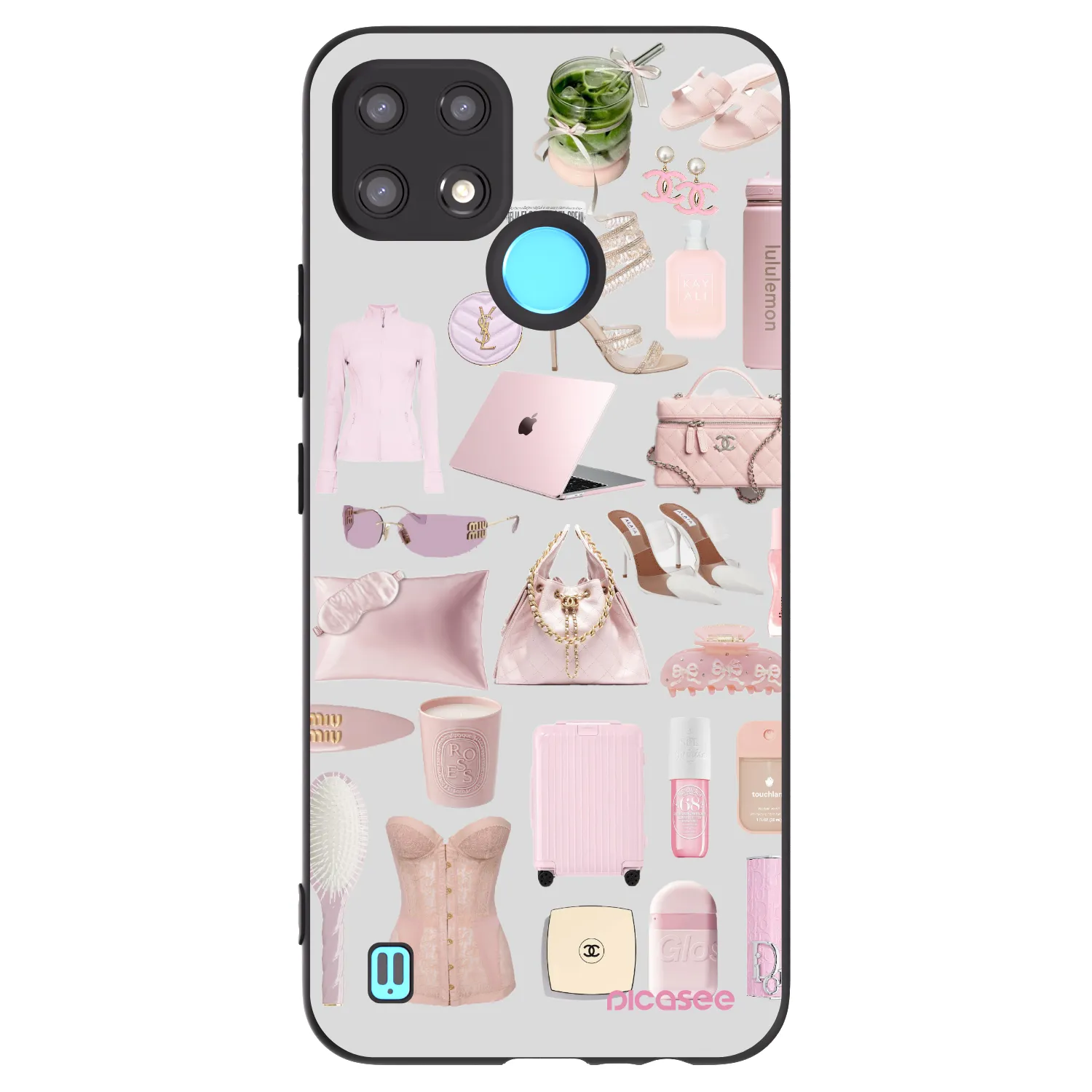Picasee husă neagră din silicon pentru Realme C21 - Glam Babe