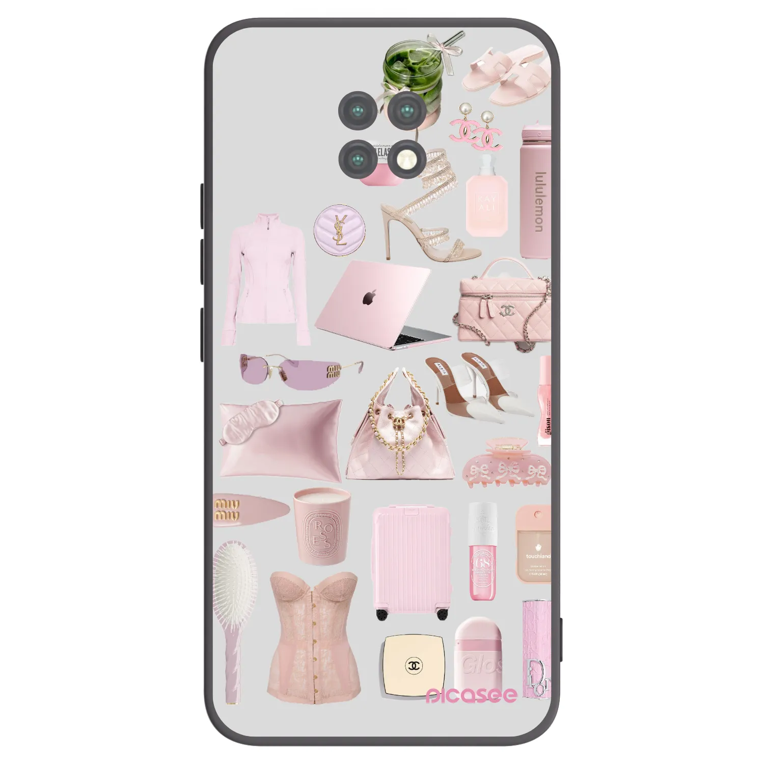 Picasee husă neagră din silicon pentru Xiaomi Redmi Note 9T - Glam Babe