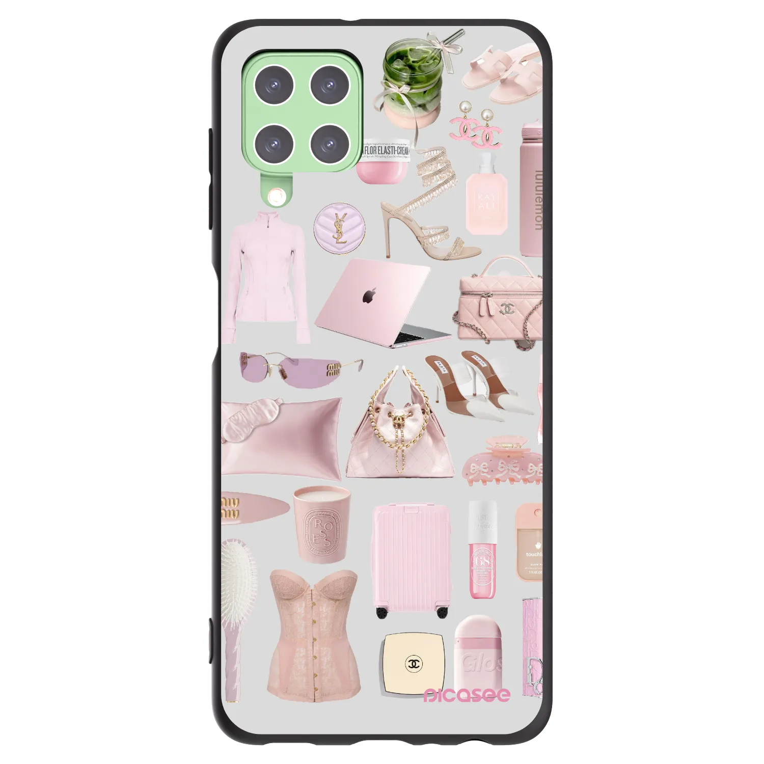 Picasee husă neagră din silicon pentru Samsung Galaxy A22 A225F 4G - Glam Babe