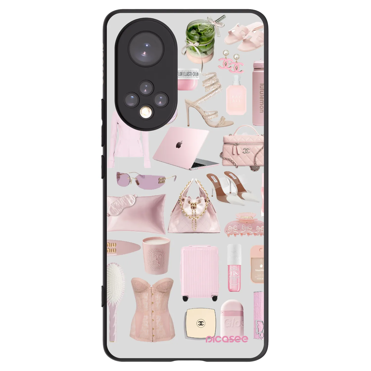Picasee husă neagră din silicon pentru Huawei Nova 9 - Glam Babe