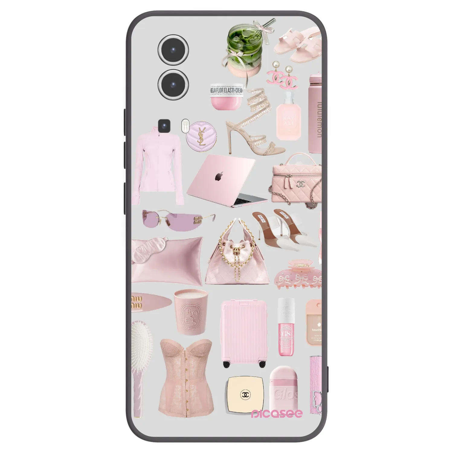 Picasee husă neagră din silicon pentru Vivo Y72 5G - Glam Babe