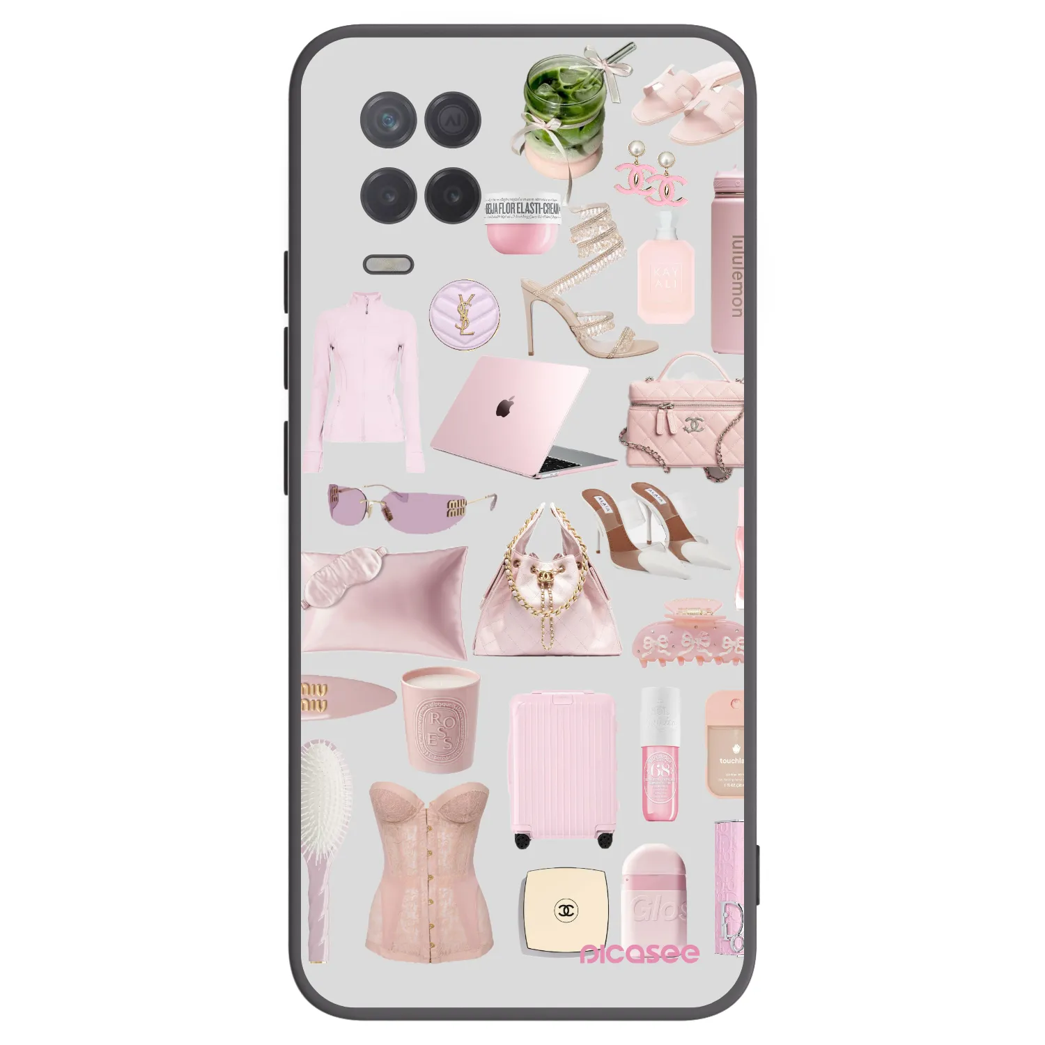 Picasee husă neagră din silicon pentru Realme 8 5G - Glam Babe
