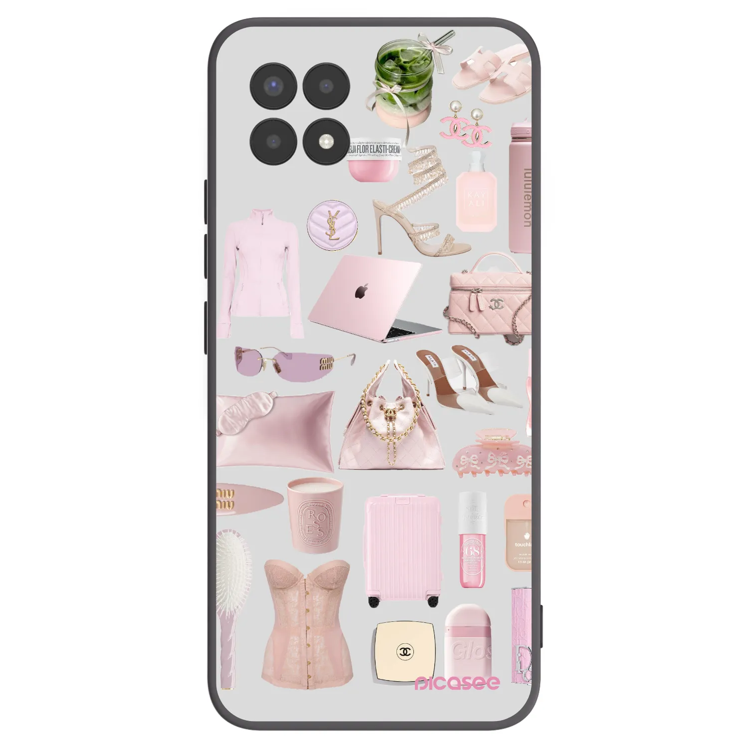 Picasee husă neagră din silicon pentru Realme 8i - Glam Babe