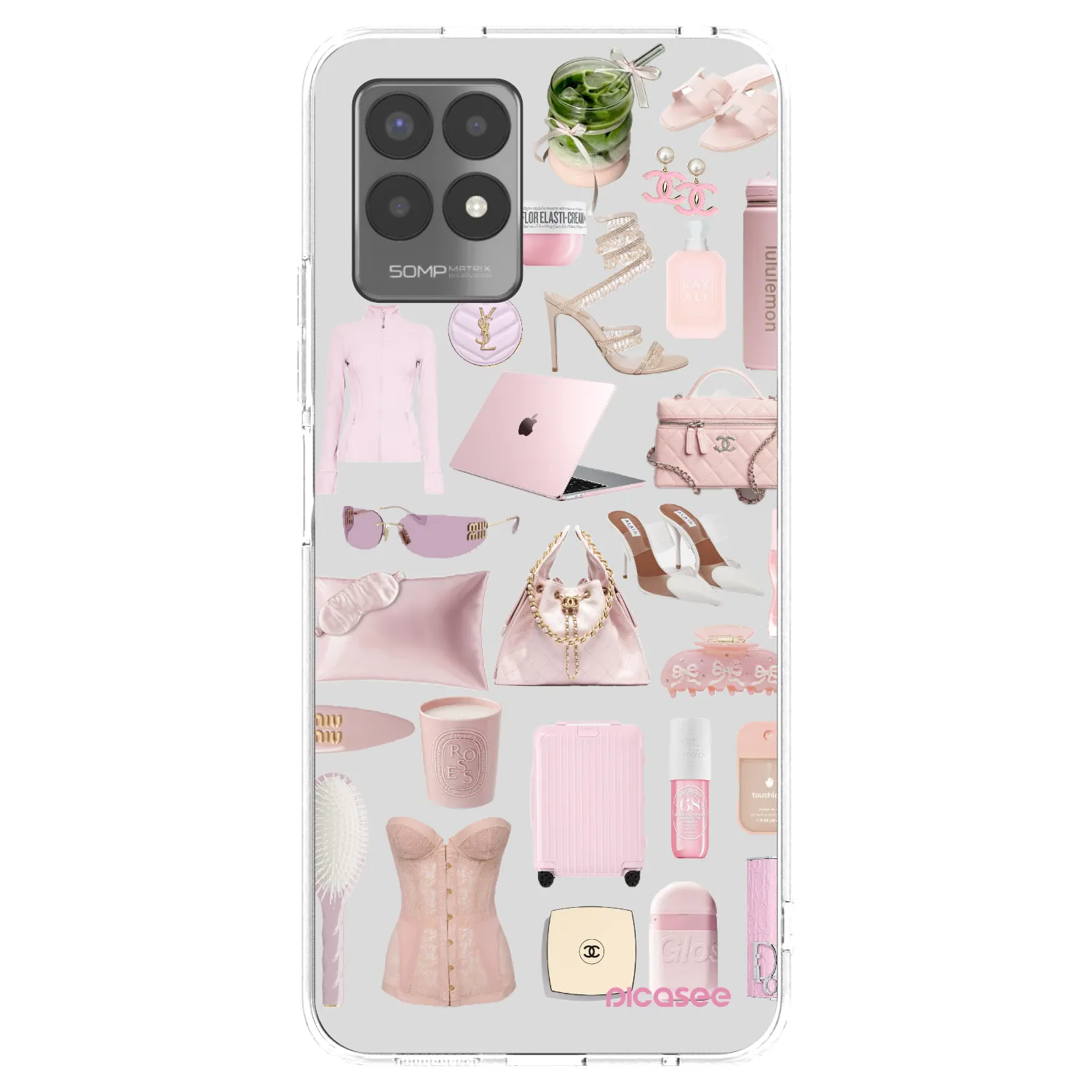 Picasee husă transparentă din silicon pentru Realme 8i - Glam Babe