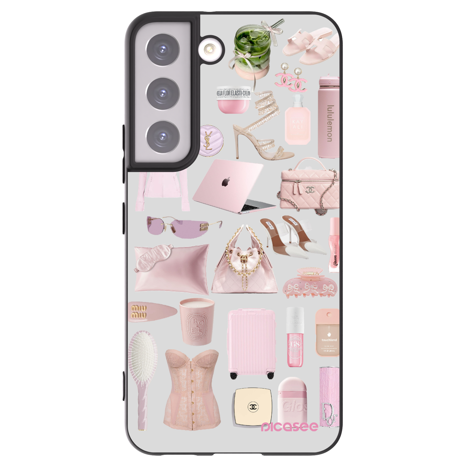Picasee husă neagră din silicon pentru Samsung Galaxy S22 5G - Glam Babe