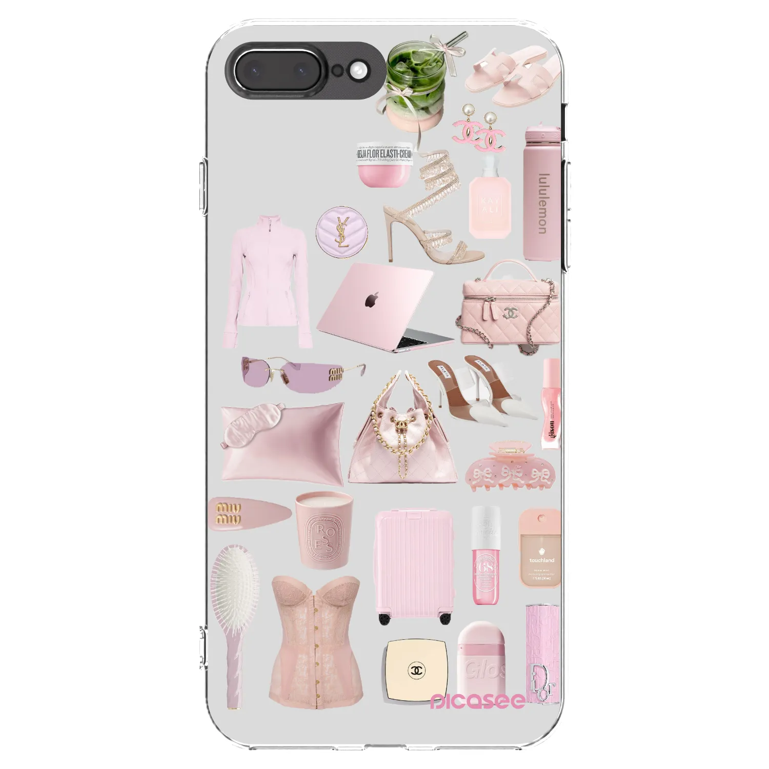 Picasee husă transparentă din silicon pentru Apple iPhone 7 Plus - Glam Babe