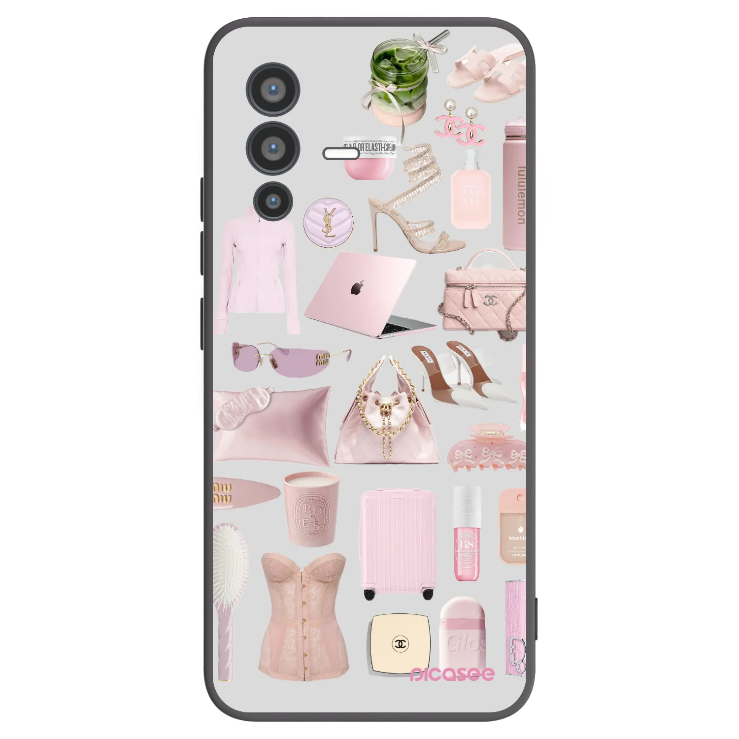 Picasee husă neagră din silicon pentru Vivo V23 5G - Glam Babe