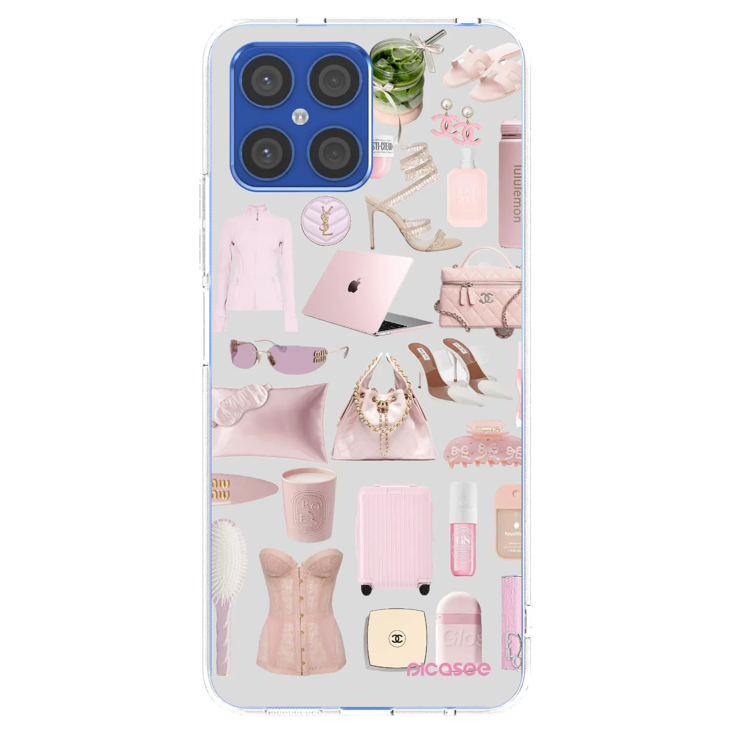 Picasee husă transparentă din silicon pentru Honor X8 4G - Glam Babe