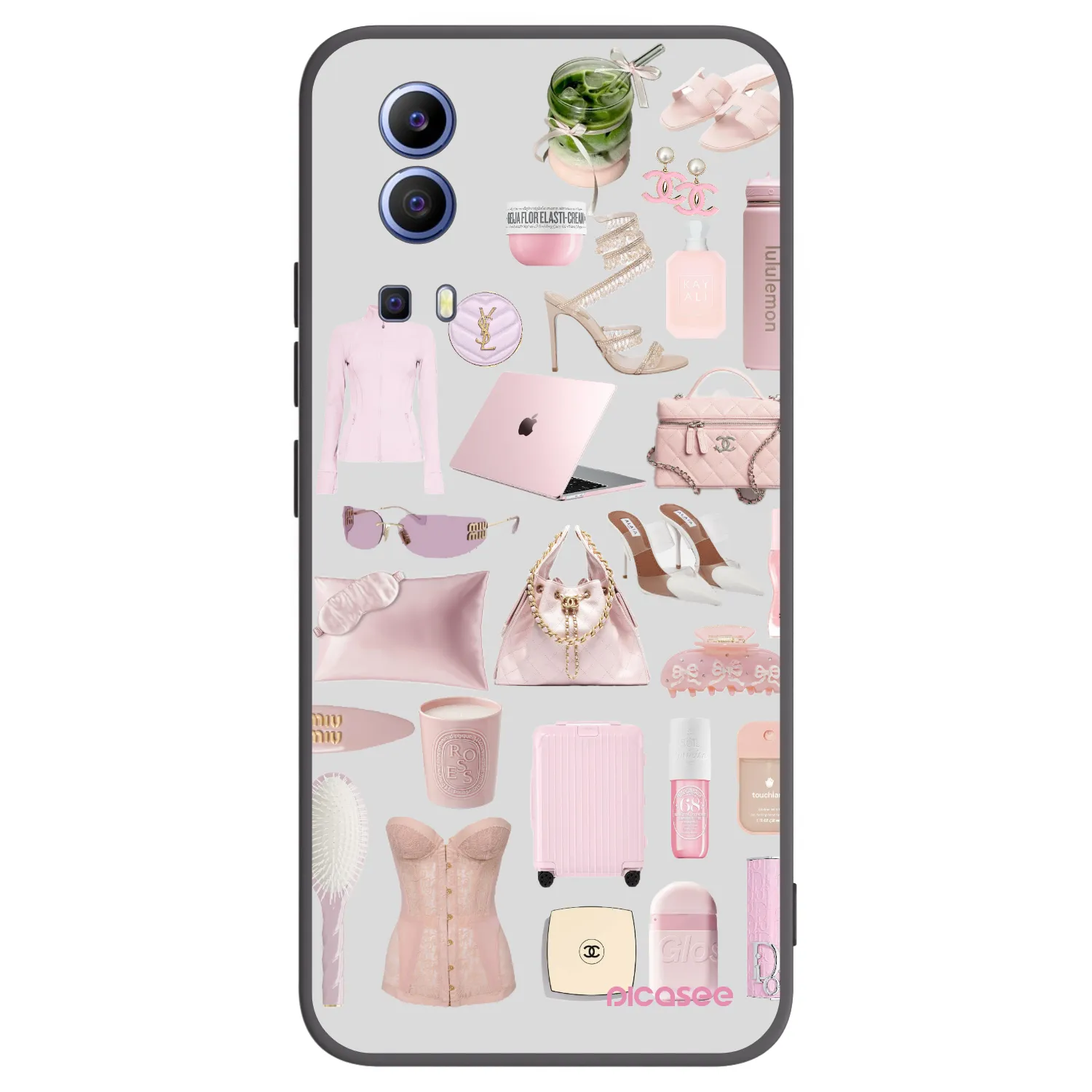 Picasee husă neagră din silicon pentru Vivo Y52 5G - Glam Babe