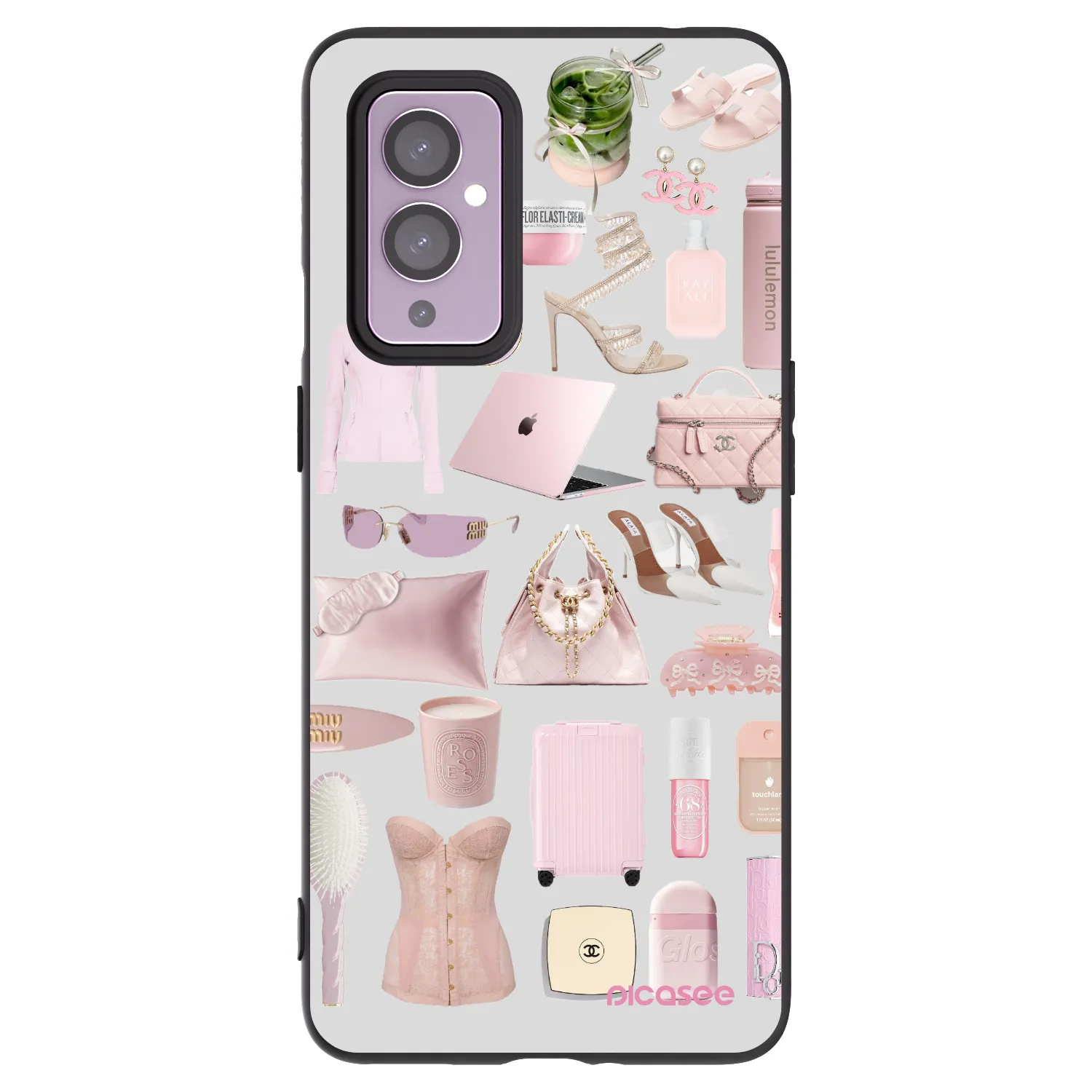 Picasee husă neagră din silicon pentru OnePlus 9 - Glam Babe