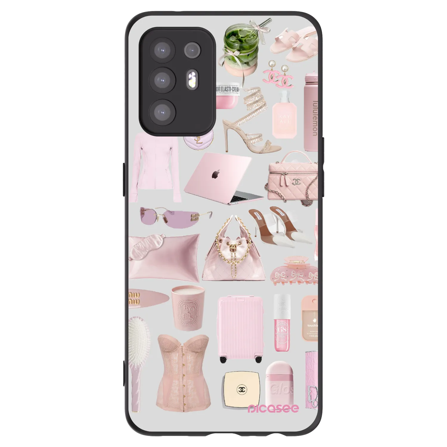 Picasee husă neagră din silicon pentru OPPO A94 5G - Glam Babe