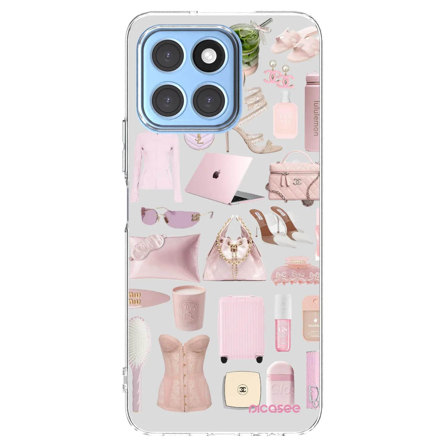 Picasee husă transparentă din silicon pentru Honor X8 5G - Glam Babe