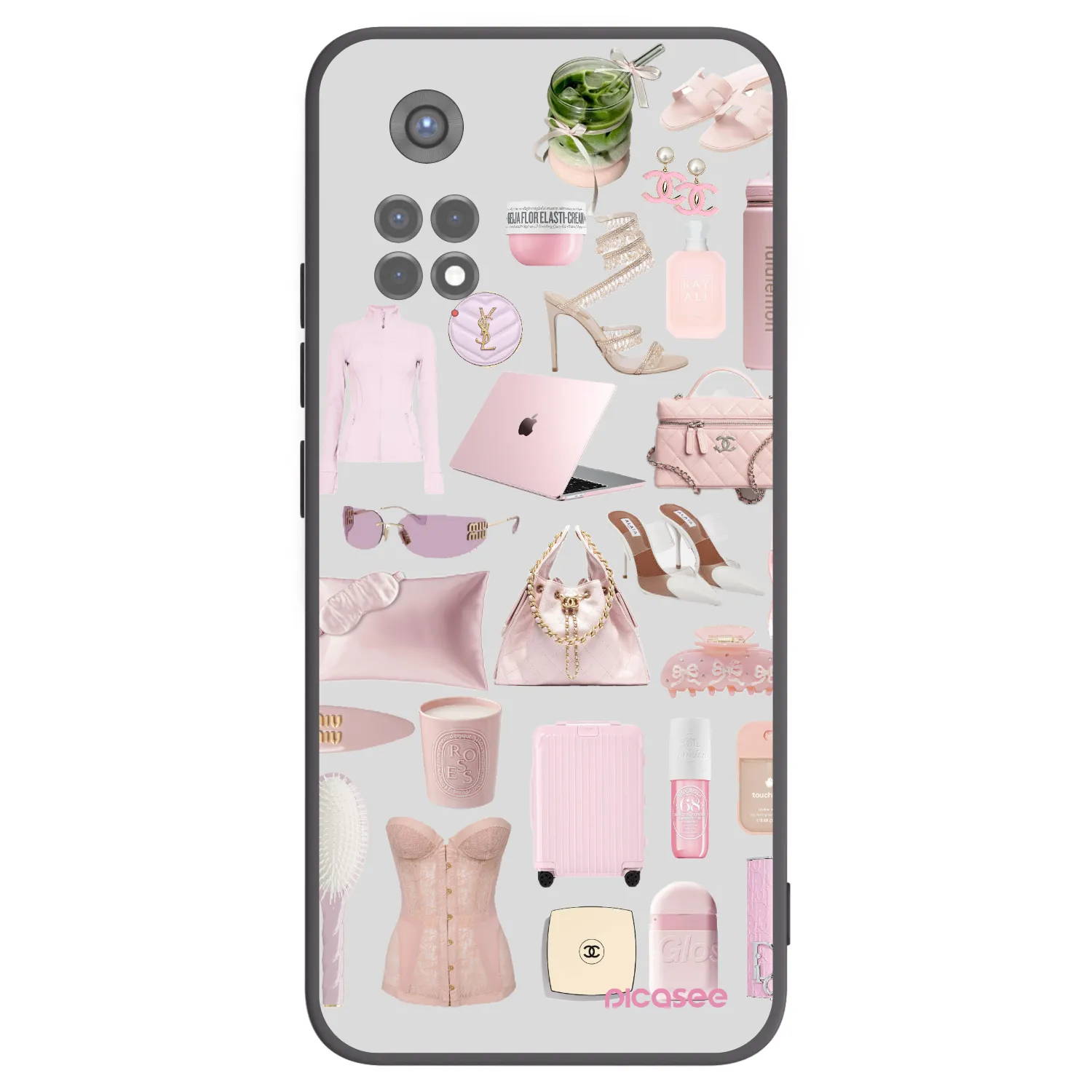 Picasee husă neagră din silicon pentru Xiaomi Redmi Note 11S 5G - Glam Babe
