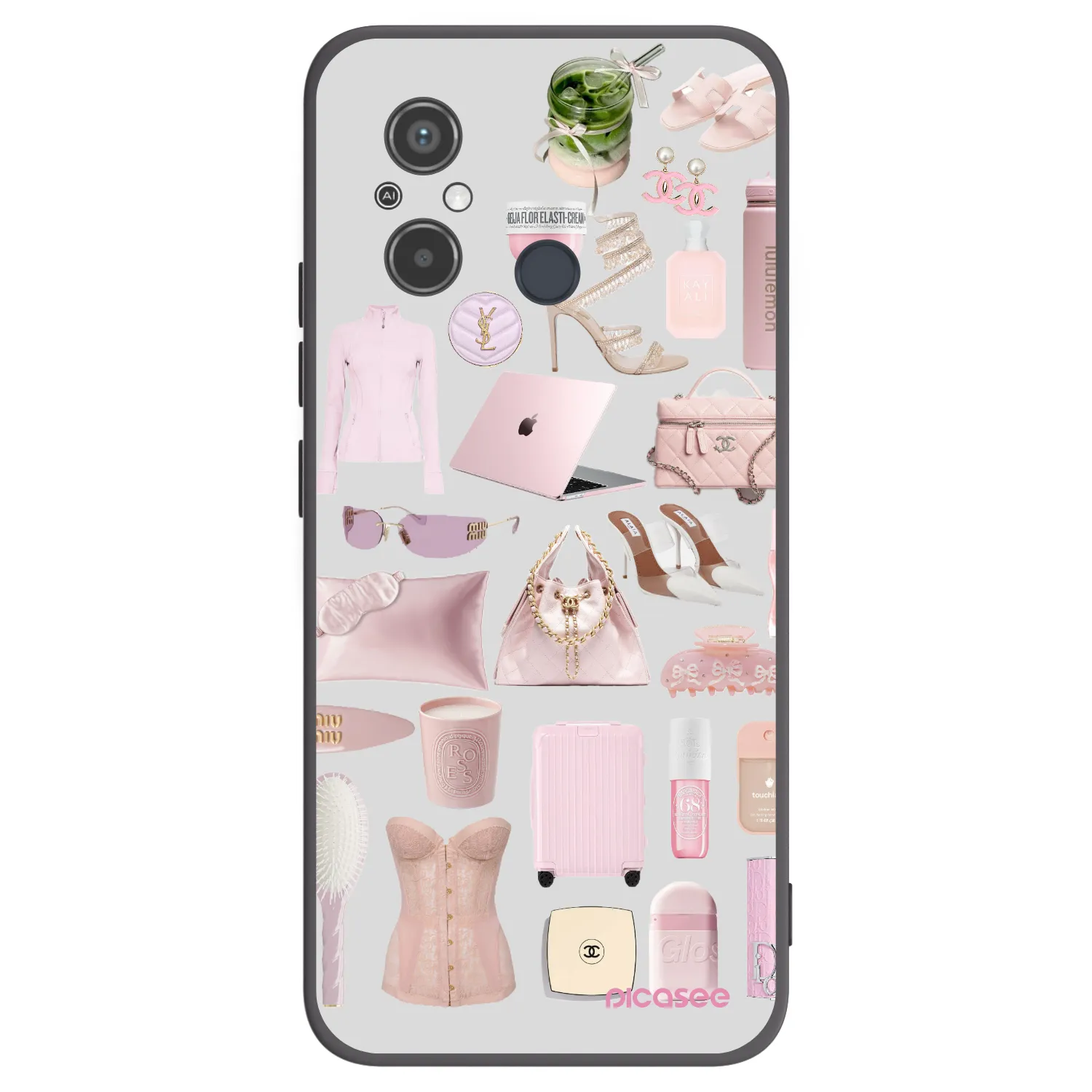 Picasee husă neagră din silicon pentru Xiaomi Redmi 12C - Glam Babe