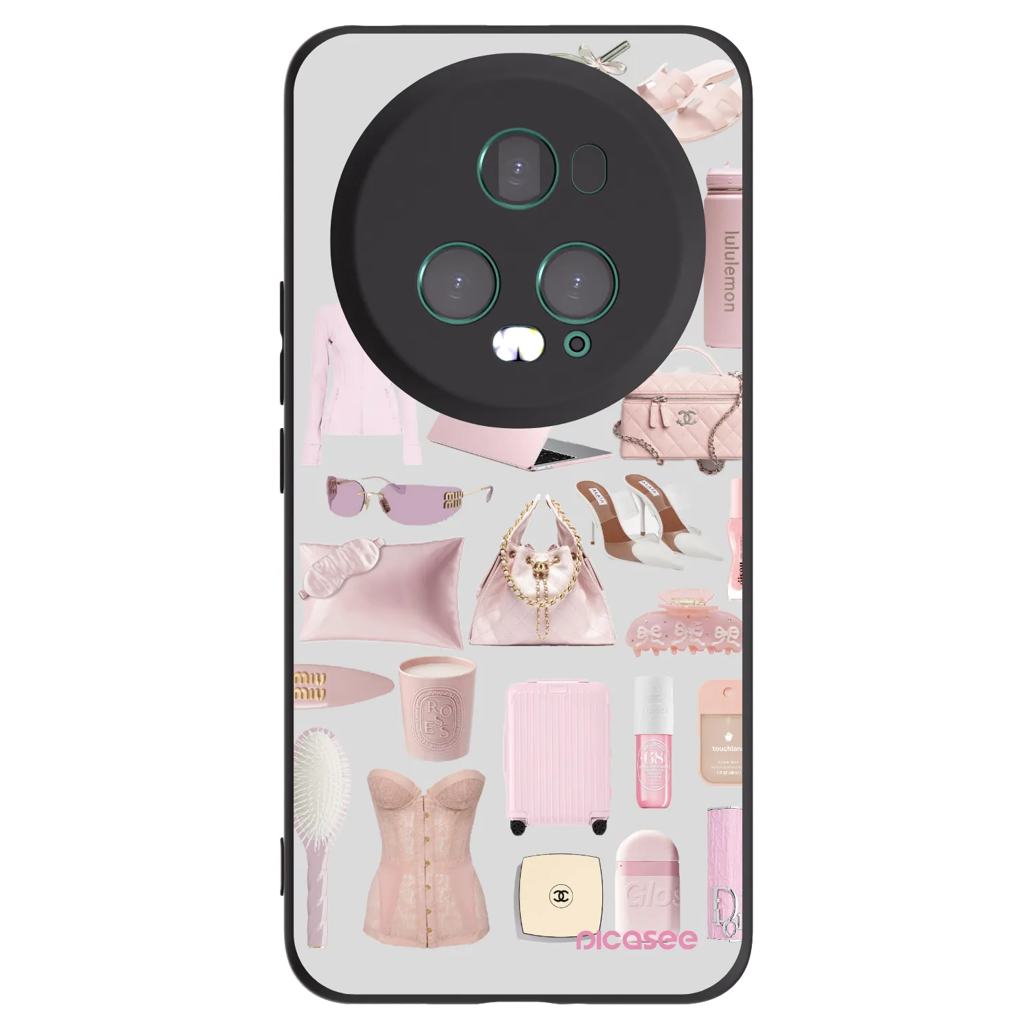 Picasee husă neagră din silicon pentru Honor Magic5 Pro - Glam Babe