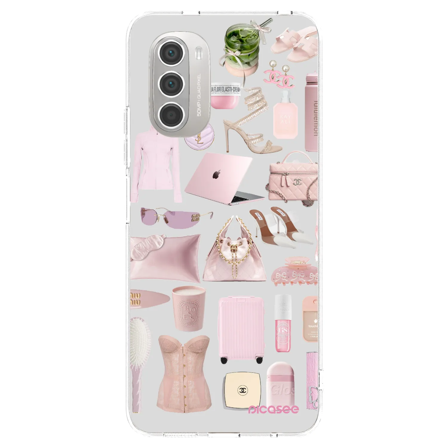 Picasee husă transparentă din silicon pentru Motorola Moto G51 - Glam Babe
