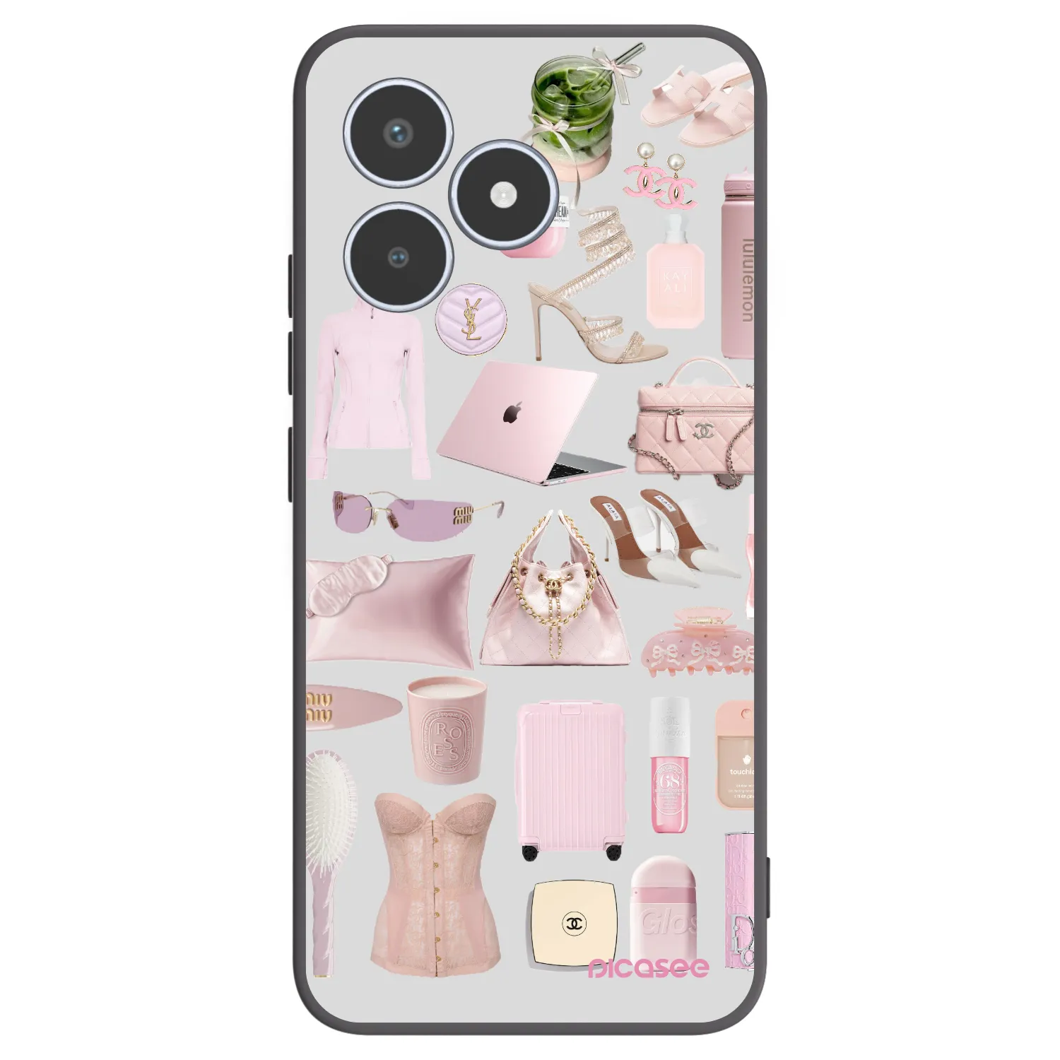 Picasee husă neagră din silicon pentru Realme C53 - Glam Babe