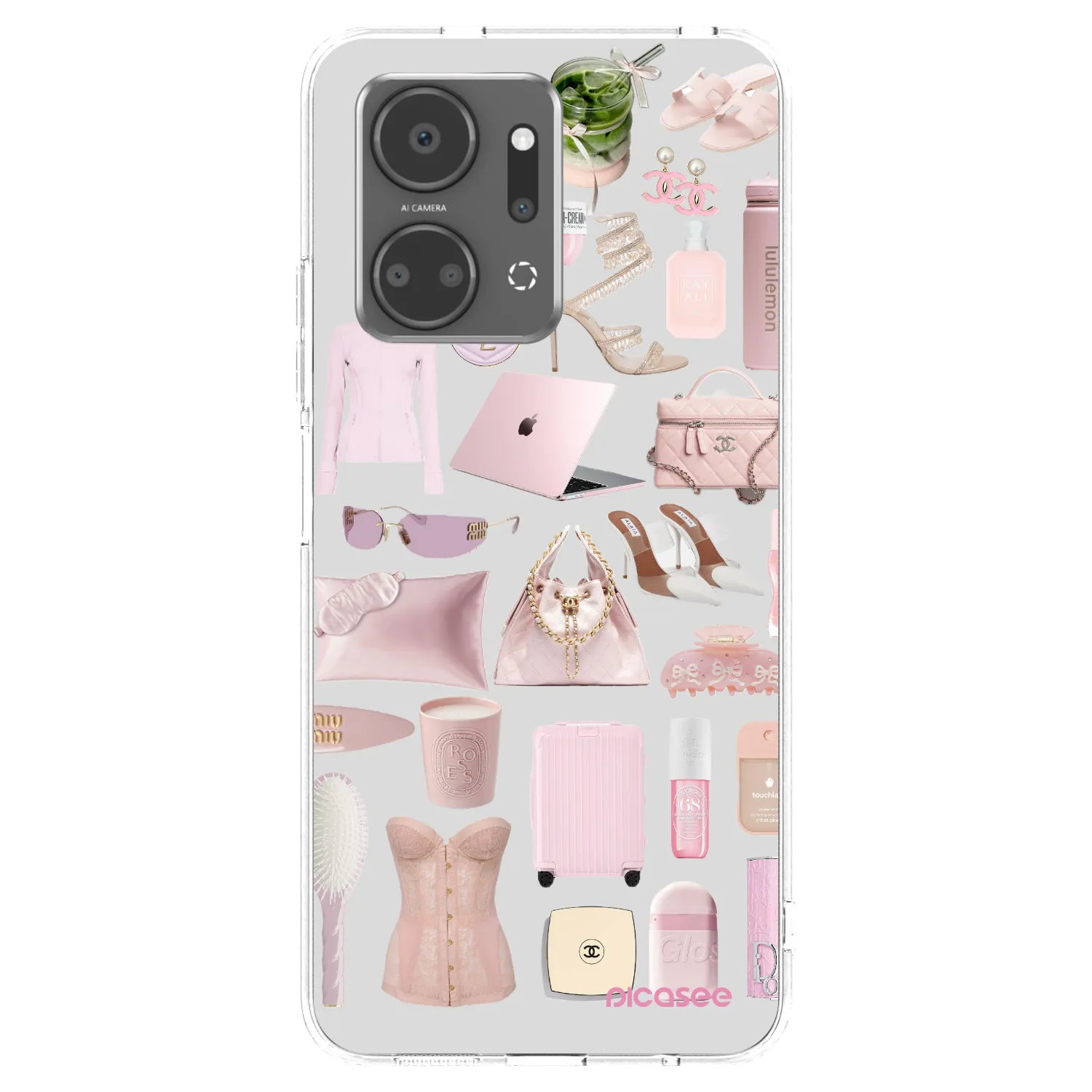 Picasee husă transparentă din silicon pentru Honor X7a - Glam Babe