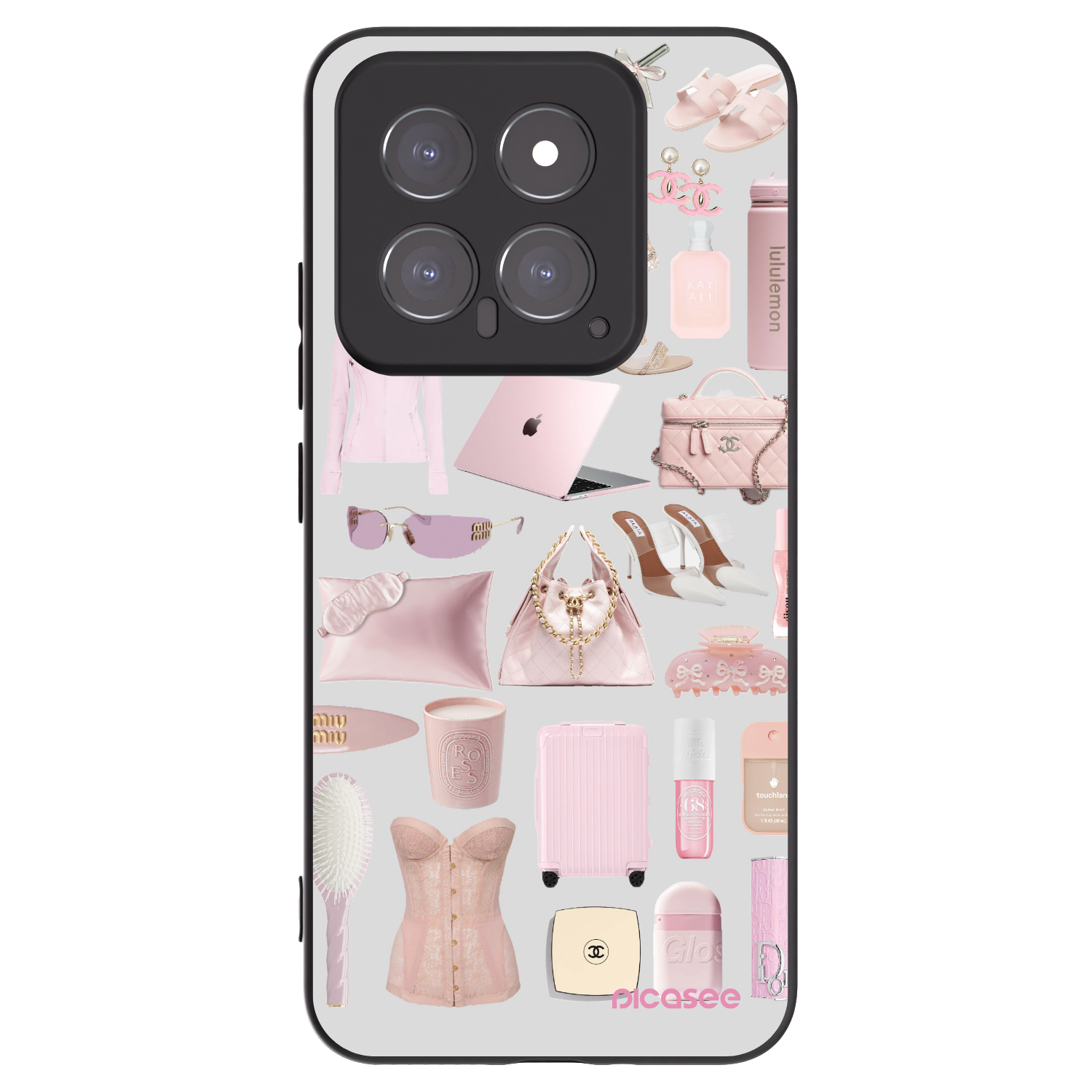 Picasee husă neagră din silicon pentru Xiaomi 14 - Glam Babe