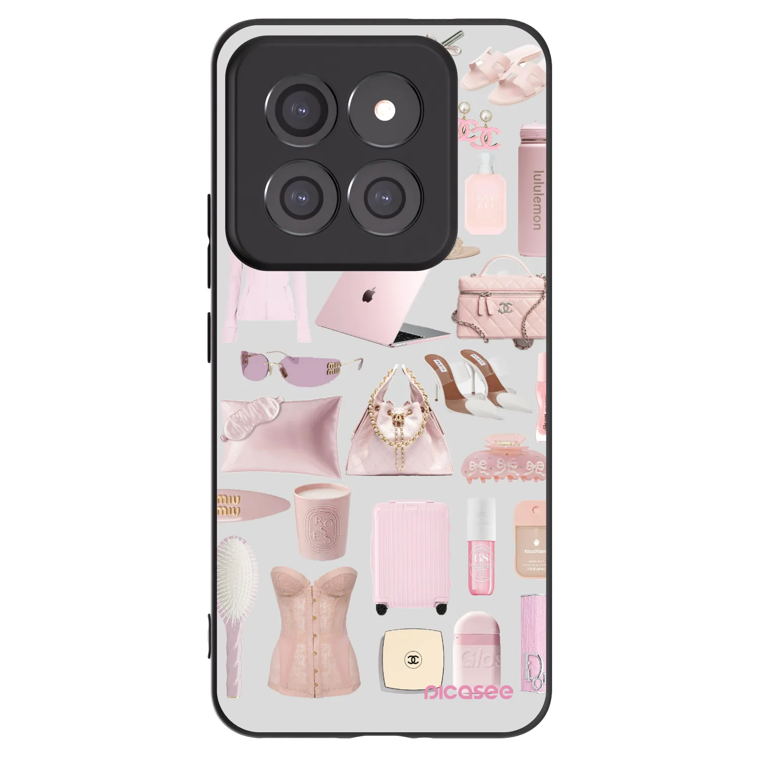 Picasee husă neagră din silicon pentru Xiaomi 14 Pro - Glam Babe