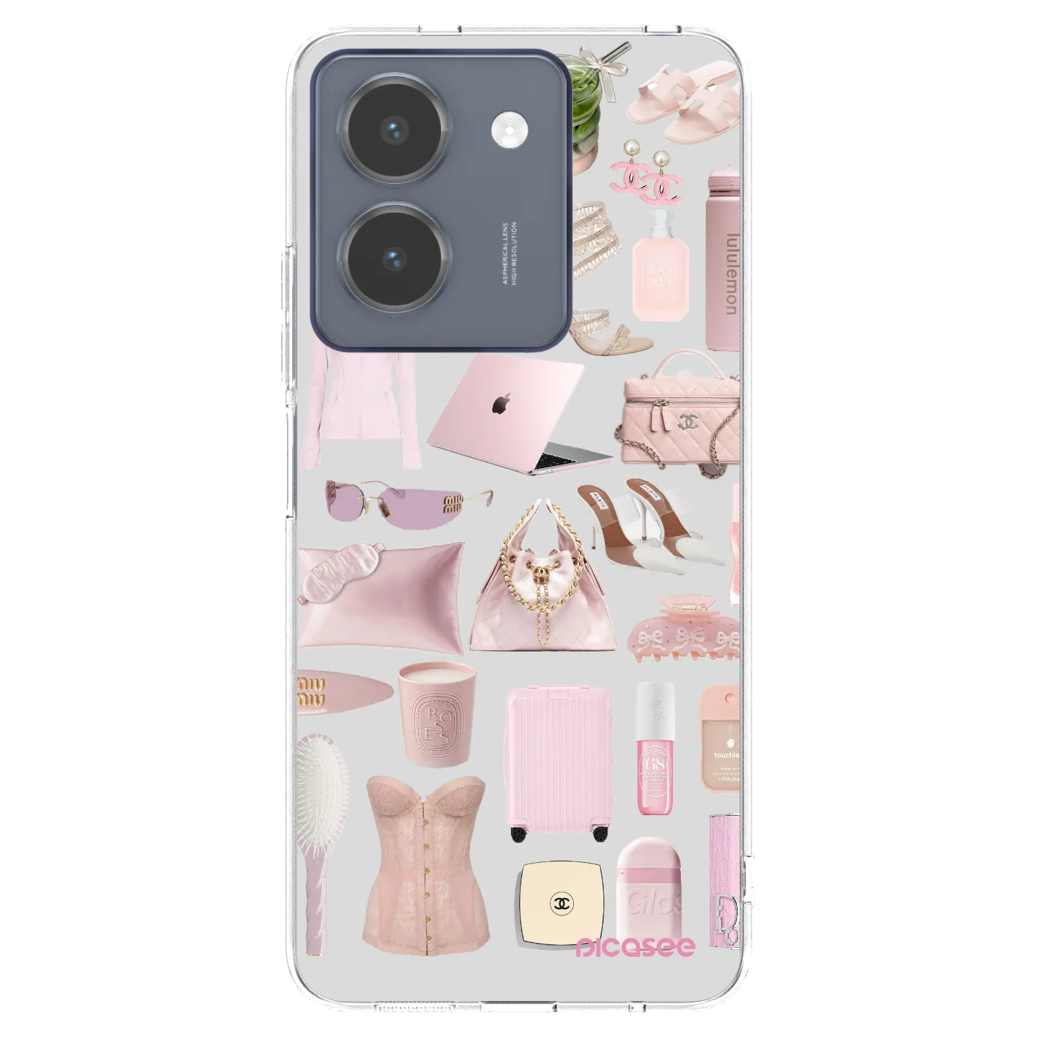 Picasee husă transparentă din silicon pentru Vivo Y36 4G - Glam Babe