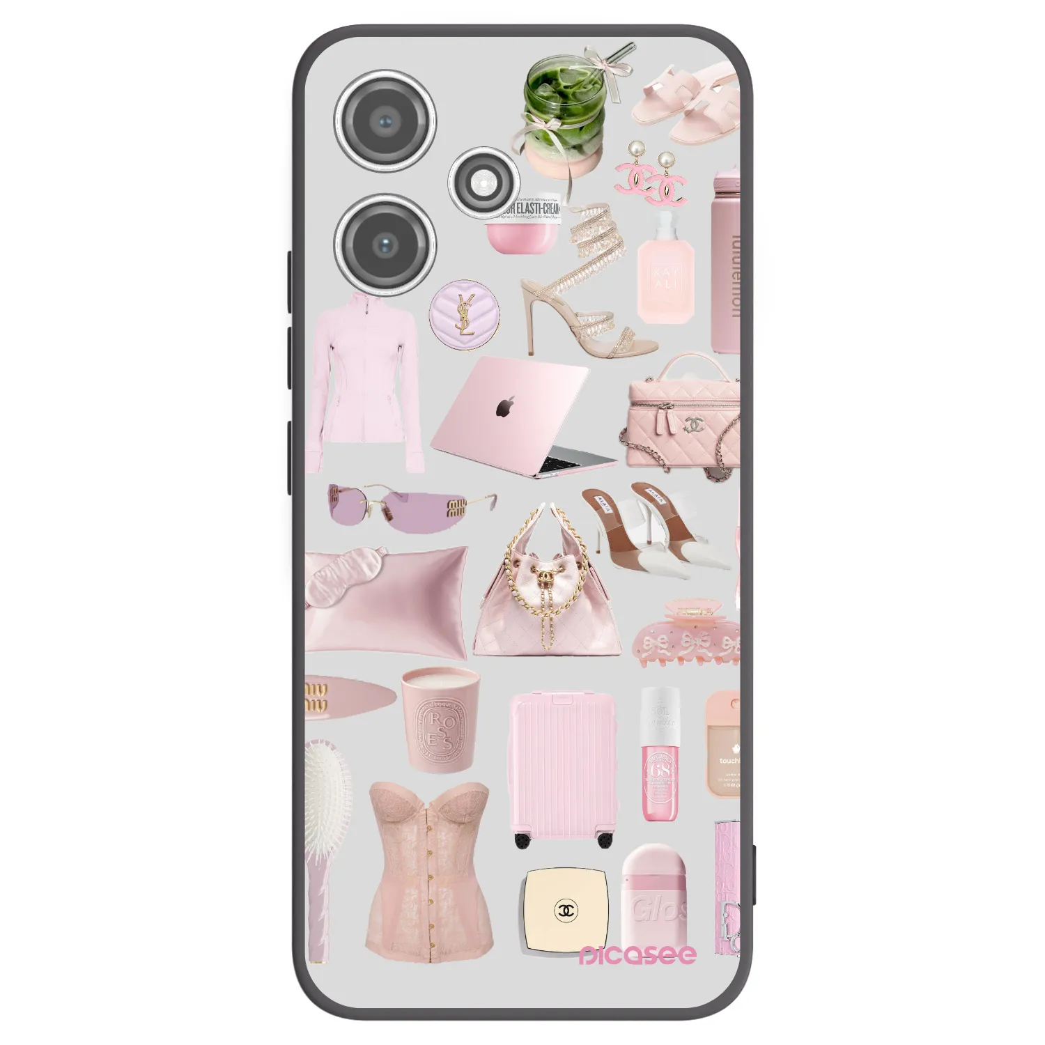 Picasee husă neagră din silicon pentru Xiaomi Redmi 12 5G - Glam Babe