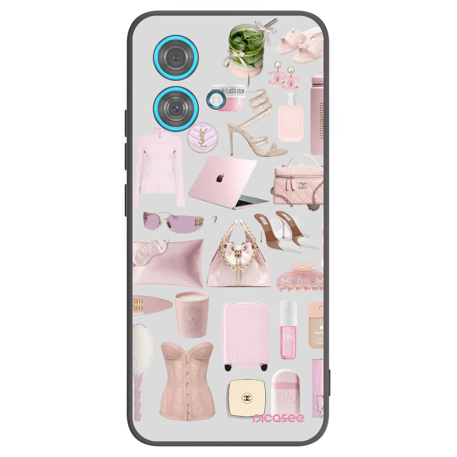 Picasee husă neagră din silicon pentru Motorola Edge 40 Neo - Glam Babe
